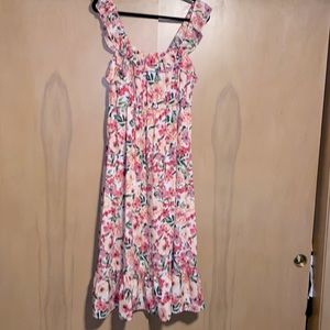 NWOT Ophelia Roe ruffle A line flower dress